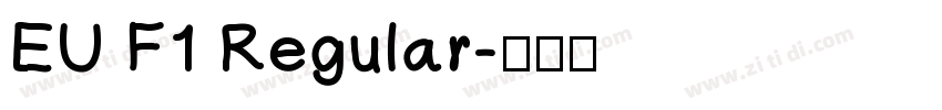 EU F1 Regular字体转换